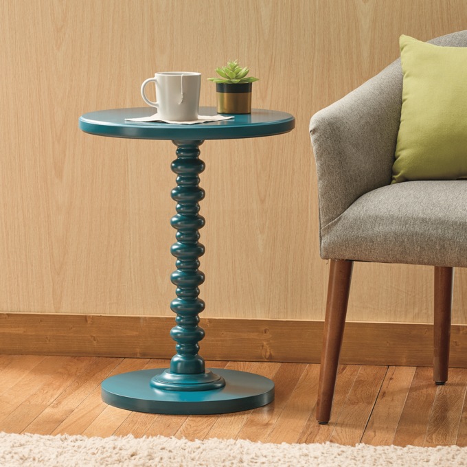 Franklin Accent Table, Teal, large