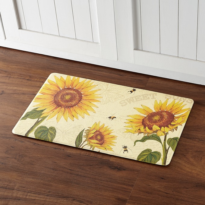 Sunflower Anti-Fatigue Mat - 18" X 30", , large