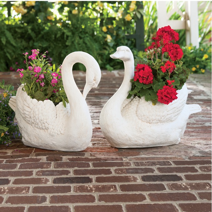 Swan Planters &amp;ndash; Buy Both and Save, , large