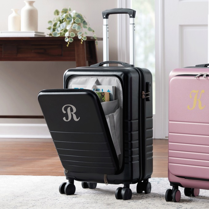 Hardsided Carry-On with Front Panel Storage, , large