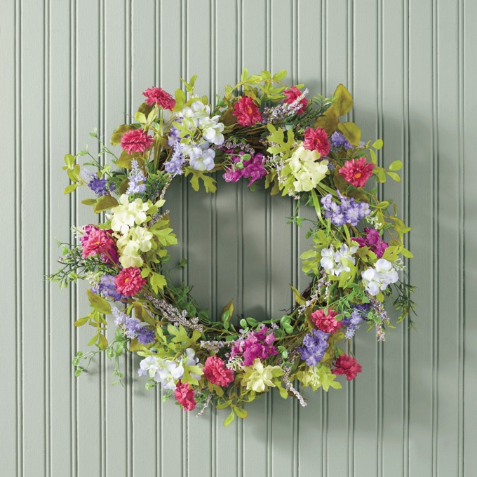 Spring Blooms Wreath, , large