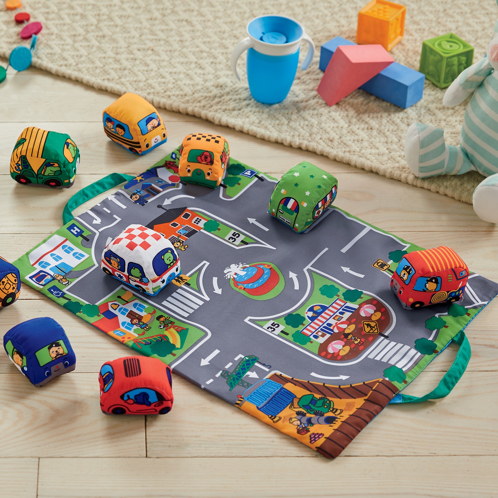 melissa and doug take along town play mat