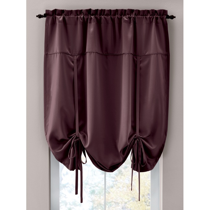 Madison Room-Darkening Tie Shade, , large