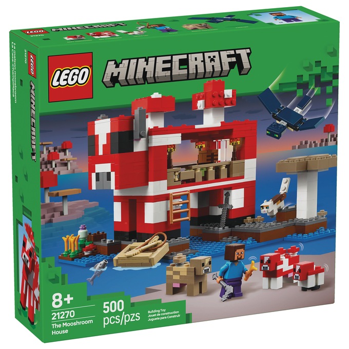 LEGO Minecraft Mooshroom House, , large