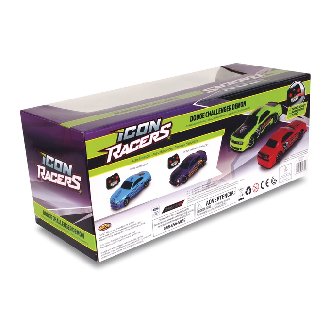 Icon Racers Dodge Challenger Demon, Red, large