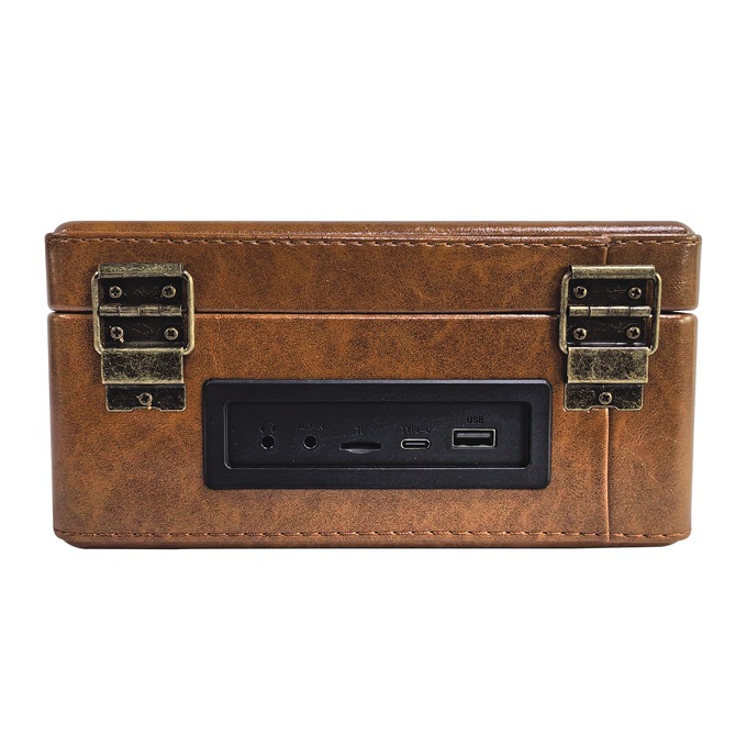 Proscan Retro Suitcase-Style CD Player with Bluetooth, Brown, large