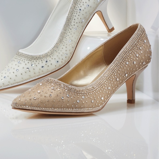 Sugared Rhinestone Pump, , large