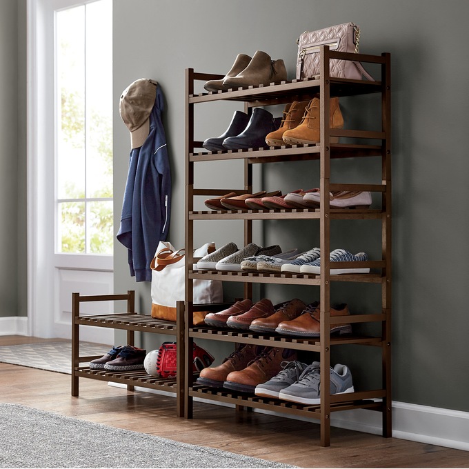 2-Piece Stackable Shoe Rack