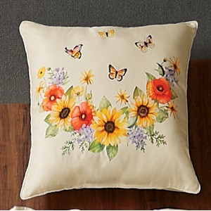 Harvest Floral Accent Pillow, , large