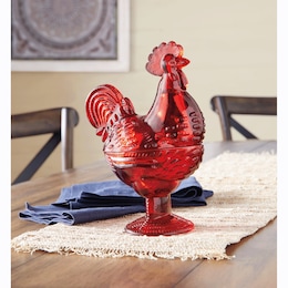Filled Rooster Candle, , large