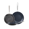 Guy Fieri Flavortown Set of 3 Laser Titanium Fry Pans, Black, large