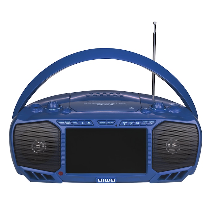 Aiwa Portable 7" Screen DVD Boom Box with Bluetooth, , large