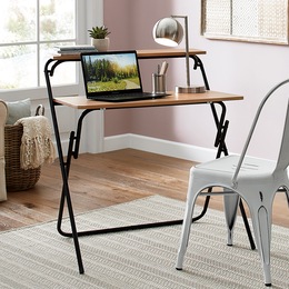 2-Tier Folding Desk, , large
