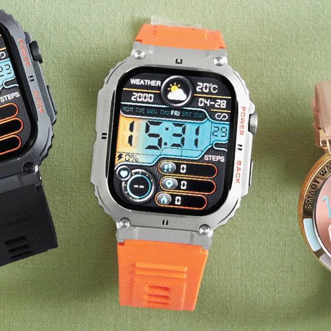 Intelligent Galaxy Adventurer Pro Smartwatch, Orange Silver, large