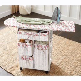 Everly Ironing Cart with Storage, , large