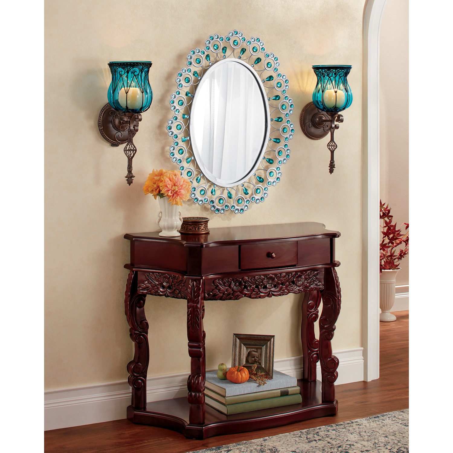 Carved Curved Console Table Ginny's