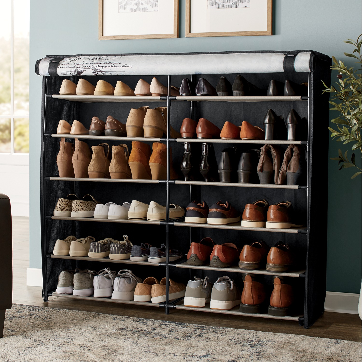 6-Layer Double Shoe Rack