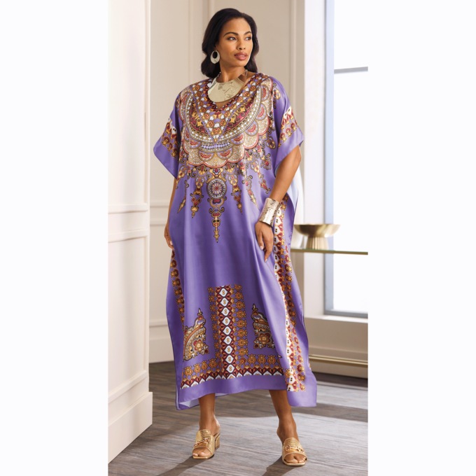 Goddess 3 Long Caftan, , large