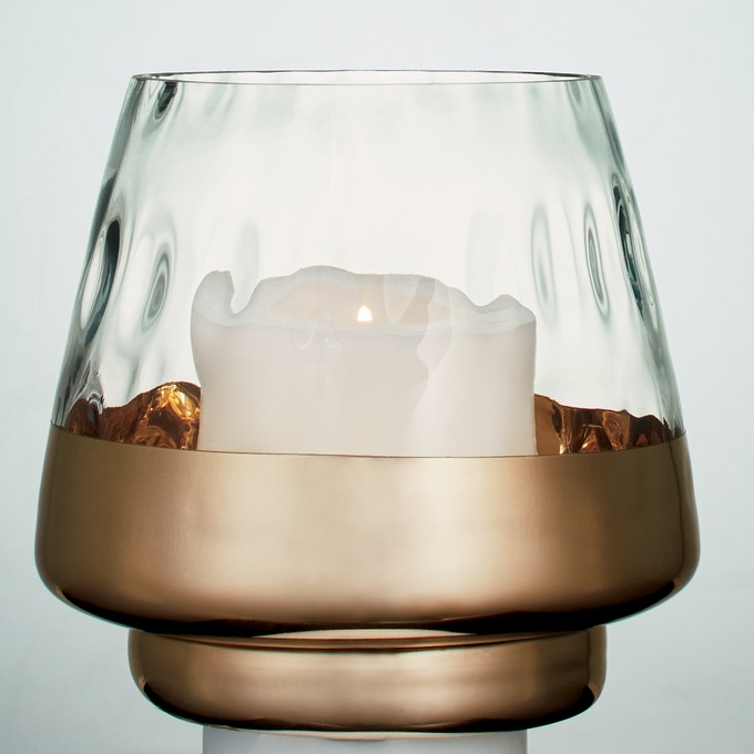 Gold Metallic Candleholder, , large
