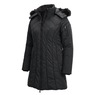 Snowfall Parka Puffer Coat with Detachable Hood and Faux-Fur Trim, , large