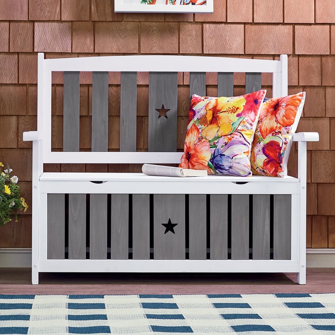 Croft Garden Bench with Storage, , large