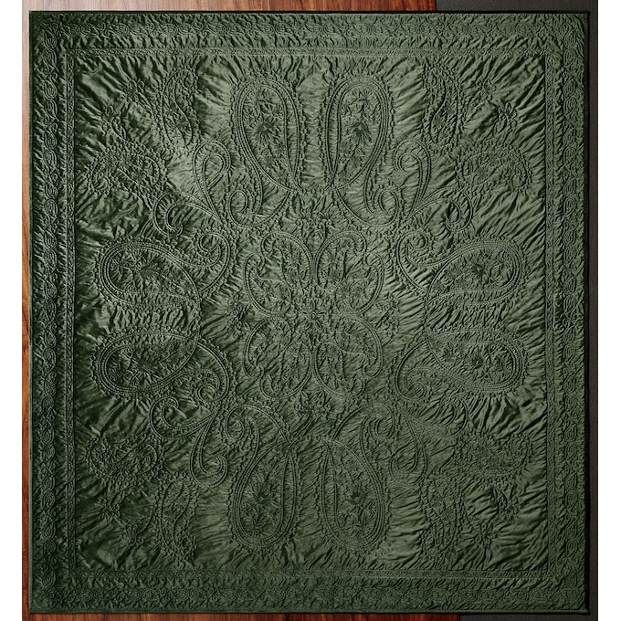 Delphine Oversized Velvet Quilt, , large