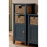 Madison 2-Basket Tall Cabinet, Navy, large