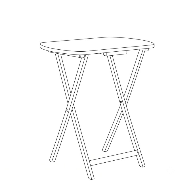 5-Piece Tray Table Set, , large