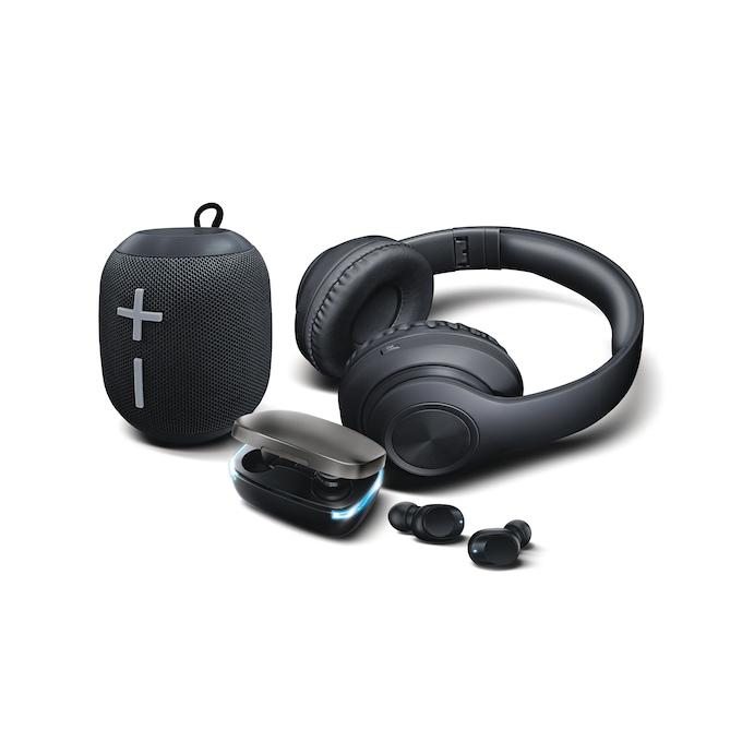 Montgomery Ward 3-Piece Wireless Audio Kit, Black, large