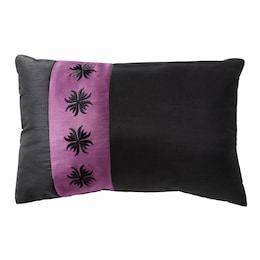 Kismet Embroidered Floral Accent Pillow, , large