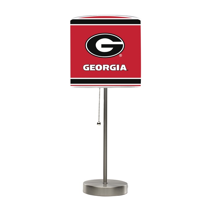 NFL or NCAA Team Logo Chrome Table Lamp with USB, , large