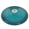 Crock Pot Artisan 7-qt. Enameled Cast Iron Round Dutch Oven with Lid, Teal Ombre, large