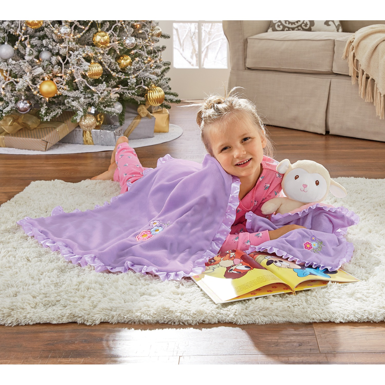 Stuffed Animal with Blanket Ginny's