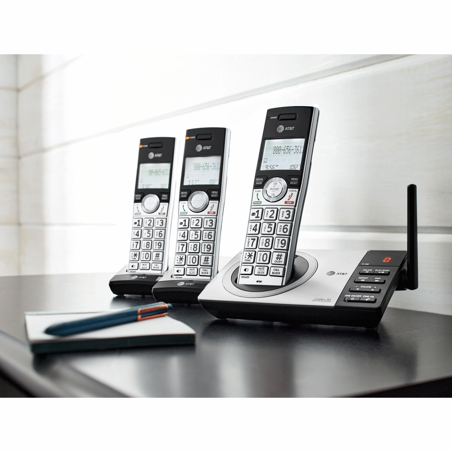 AT&T 3-Handset Cordless Answering System with Smart Call Blocker | Ginny's