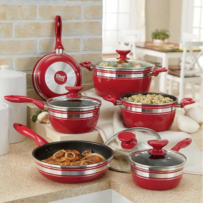 10-Piece Chef Tested® Banded Cookware Set, , large