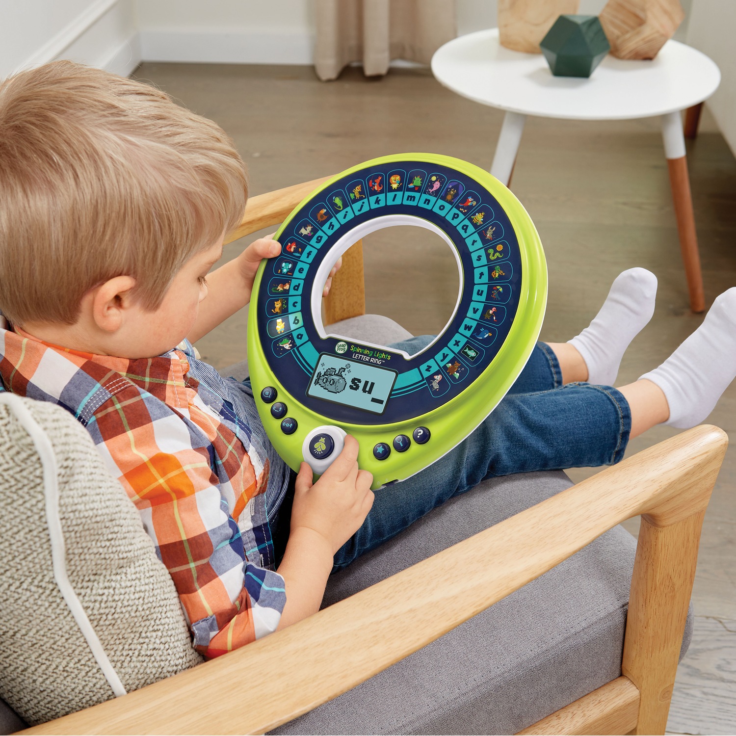 Leapfrog Spinning Lights Letter Ring Ginny