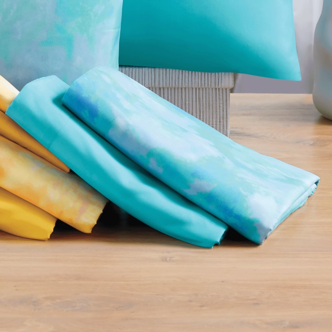 2-Pack Tie-Dye Microfiber Sheet Set, , large