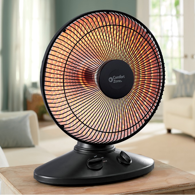 Comfort Zone Oscillating Radiant Dish Heater Ginny S