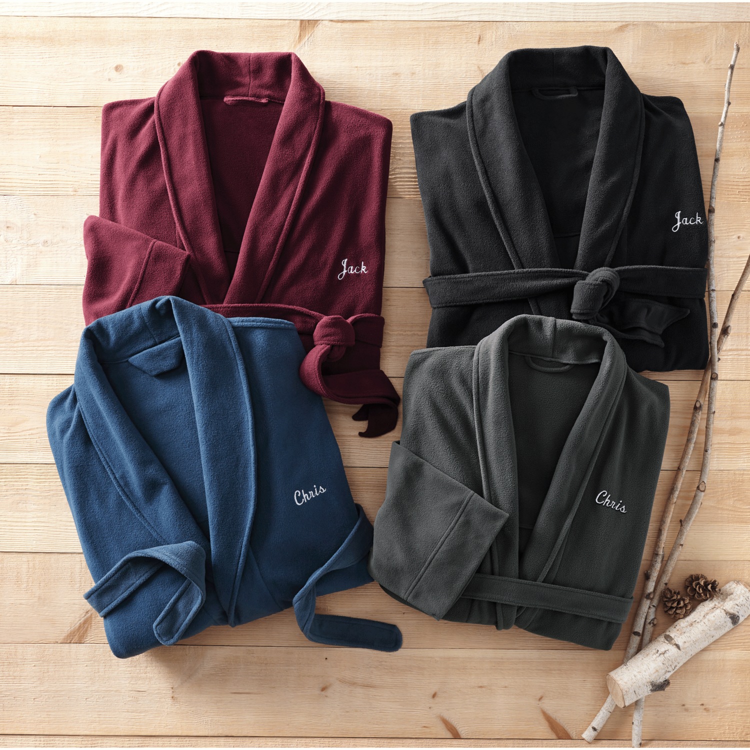 Personalized Fleece Robe Ginny's