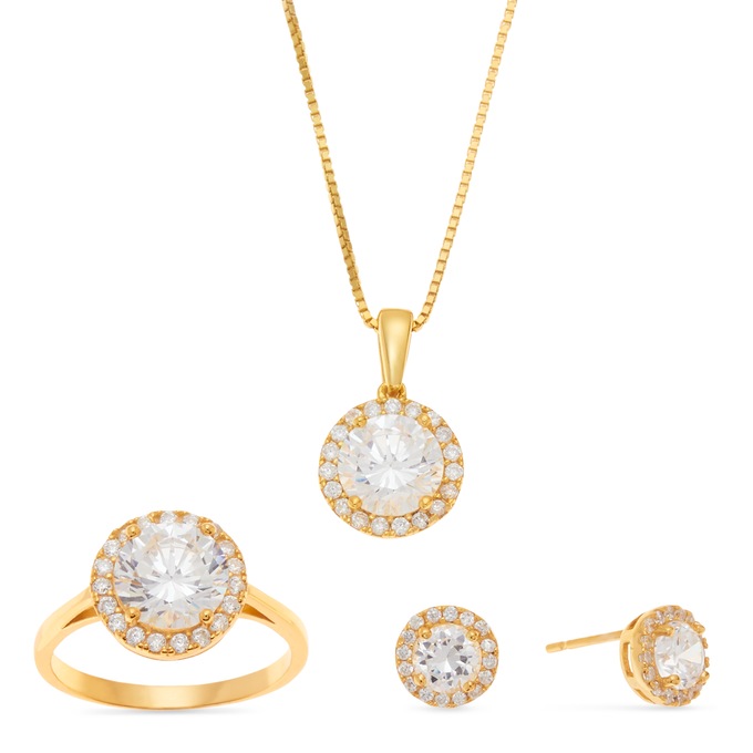 Cubic Zirconia Jewelry Set, , large
