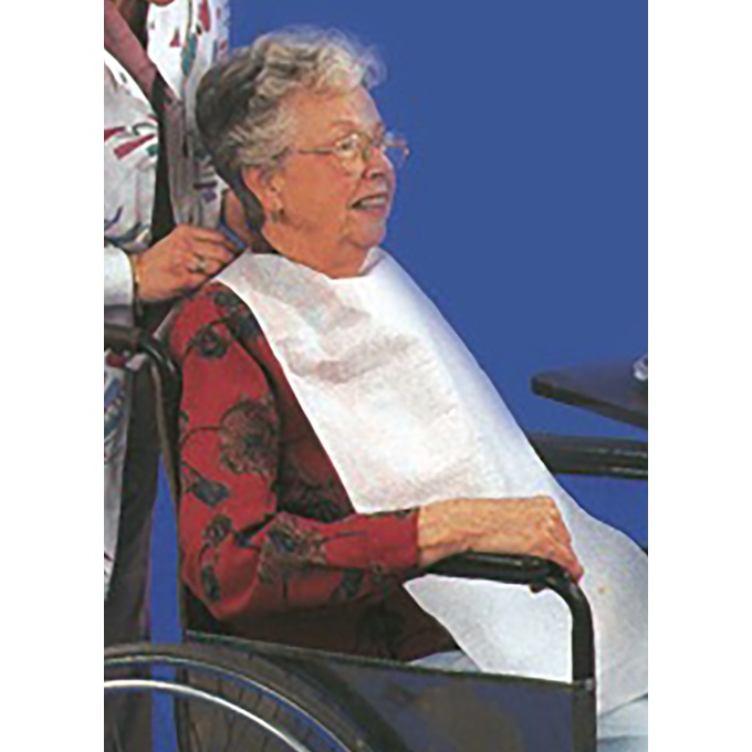 100-Pack Disposable Adult Bibs, , large