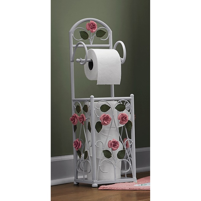 Chelsea Rose Toilet Paper Holder, , large