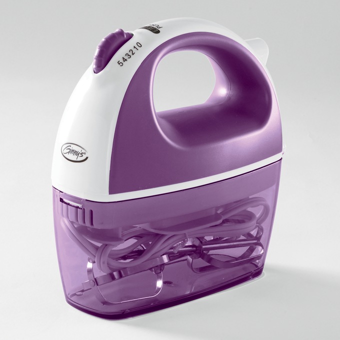 Ginny's Brand 5-Speed Hand Mixer with Storage Case for Cord and Attachments, , large