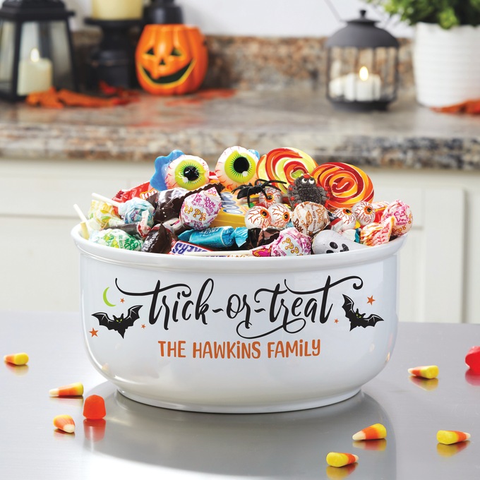Personalized Halloween Treat Bowl, , large
