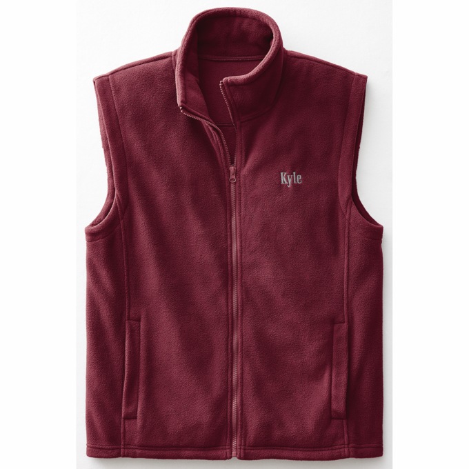 Men's Personalized Fleece Vest, , large