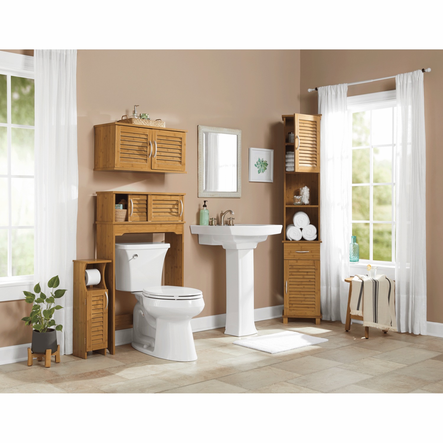 Toilet online tall cabinet