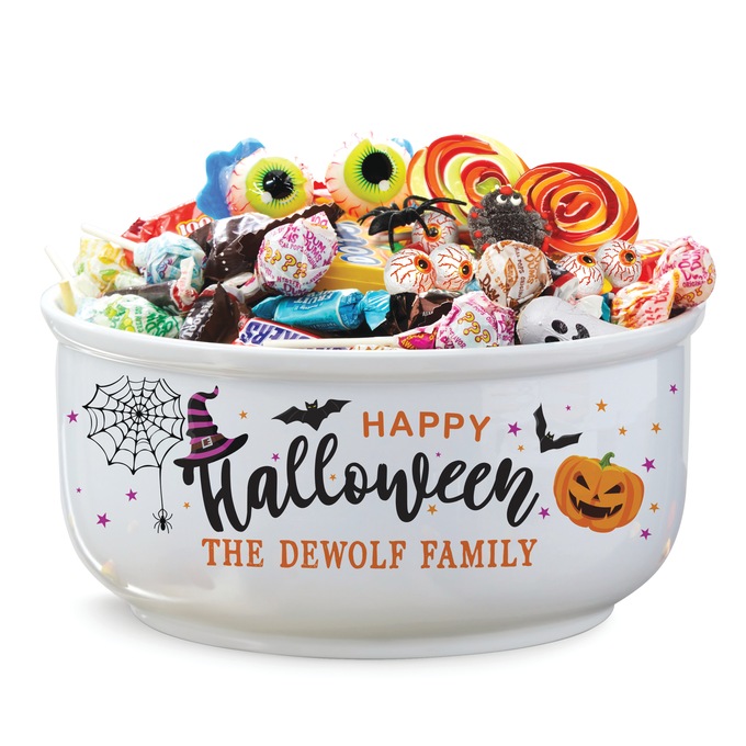 Personalized Halloween Treat Bowl, , large