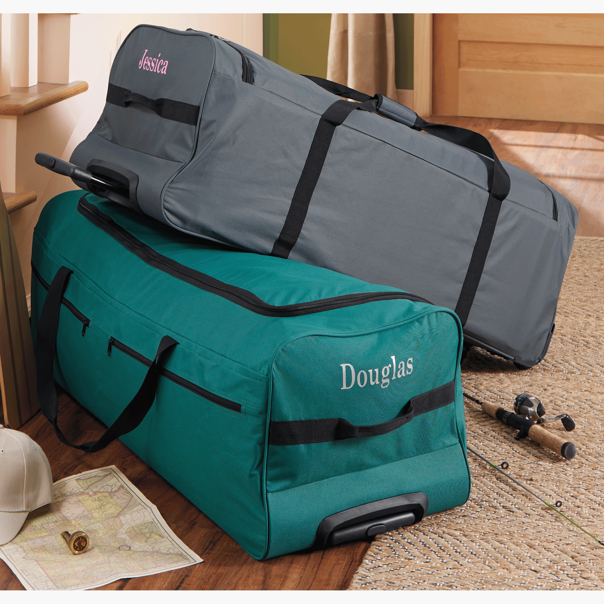 Montgomery Ward Personalized 40" Mega Rolling Duffel, , large