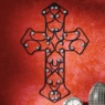 Gem Scroll Metal Cross, , large