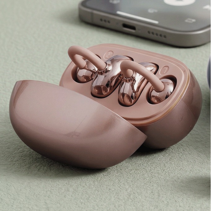 Clip-On Sport Earbuds, Gold, large